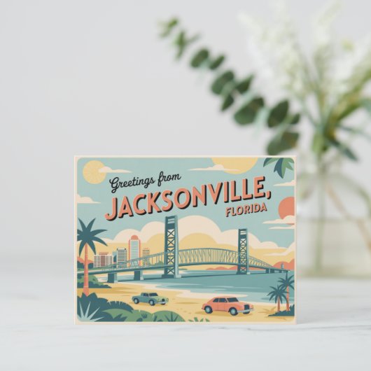  Jacksonville-Briefkaart | Groeten van Briefkaart (Staand voorkant)