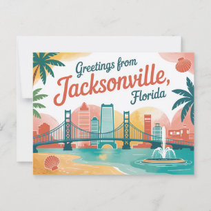  Jacksonville-Briefkaart   Groeten van Briefkaart