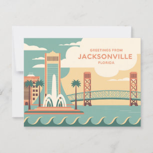 Jacksonville-Briefkaart   Groeten van Briefkaart