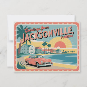  Jacksonville-Briefkaart   Groeten van Briefkaart