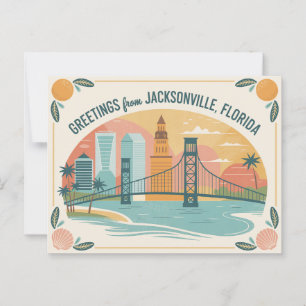  Jacksonville-Briefkaart   Groeten van Briefkaart