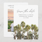 Jacksonville Bruiloft Florida Save the Date Kaart (Voorkant / Achterkant)