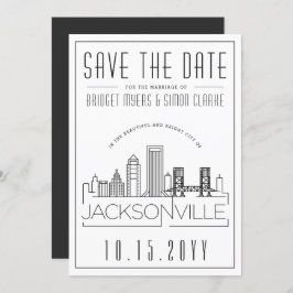 Jacksonville bruiloft | Skyline De datum opslaan Kaart