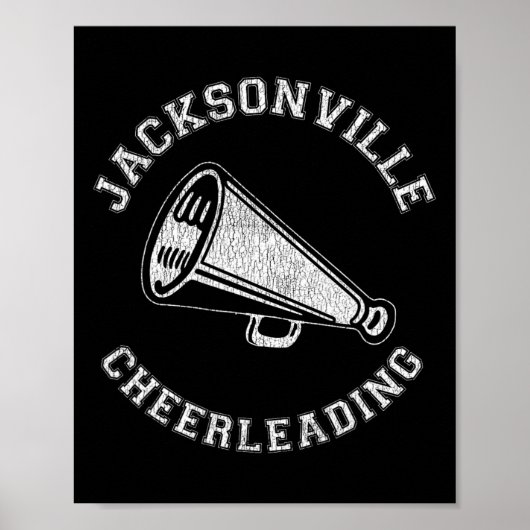 Jacksonville Cheer Oudroze 90's Cheerlead Poster (Voorkant)