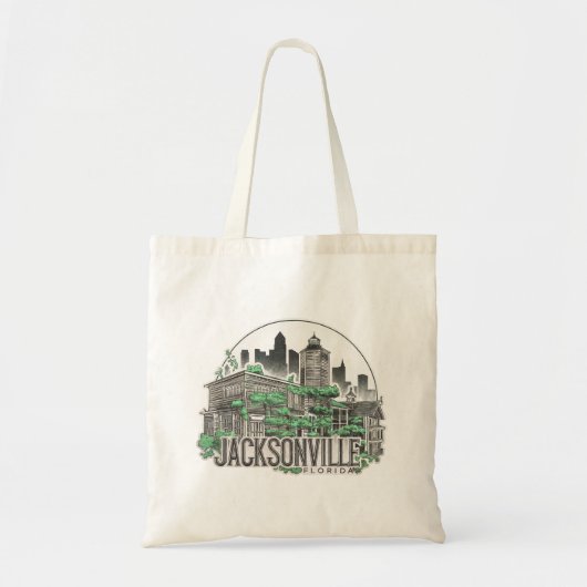 Jacksonville City Florida Verenigde Staten Tote Bag (Voorkant)