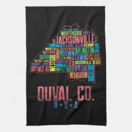 Jacksonville Duval County Florida Map USA Theedoek