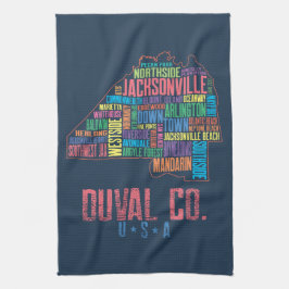 Jacksonville Duval County Florida Map USA Theedoek