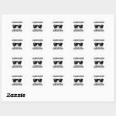 Jacksonville Eindbaas Cool Emoji Ronde Sticker (Vel)
