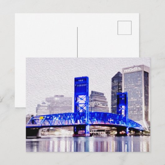 Jacksonville, FL Briefkaart (Voorkant / Achterkant)