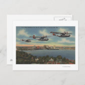 Jacksonville, FL - Navy Bombers over St. John's Briefkaart (Voorkant / Achterkant)