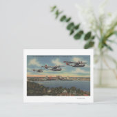 Jacksonville, FL - Navy Bombers over St. John's Briefkaart (Staand voorkant)