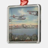 Jacksonville, FL - Navy Bombers over St. John's Metalen Ornament (Links)