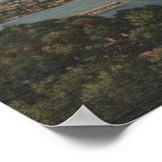 Jacksonville, FL - Navy Bombers over St. John's Poster (Hoek)