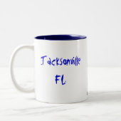 Jacksonville FL Tweekleurige Koffiemok (Links)