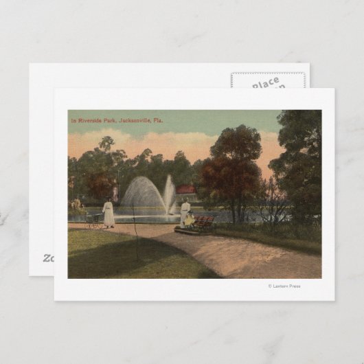 Jacksonville, FL - Uitzicht van Riverside Briefkaart (Voorkant / Achterkant)