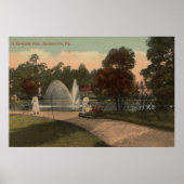 Jacksonville, FL - Uitzicht van Riverside Poster (Voorkant)