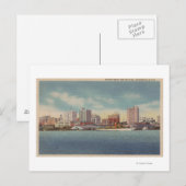 Jacksonville, FL - Uitzicht voor het waterfront &  Briefkaart (Voorkant / Achterkant)