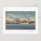 Jacksonville, FL - Uitzicht voor het waterfront &  Briefkaart