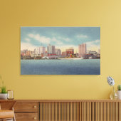 Jacksonville, FL - Uitzicht voor het waterfront & Canvas Afdruk (Insitu (Woonkamer))