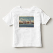 Jacksonville, FL - Uitzicht voor het waterfront &  Kinder Shirts (Voorkant)