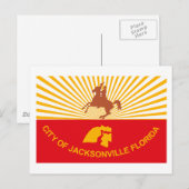 Jacksonville Flag Briefkaart (Voorkant / Achterkant)