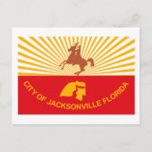 Jacksonville Flag Briefkaart (Voorkant)