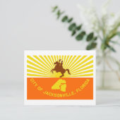 Jacksonville Flag Briefkaart (Staand voorkant)
