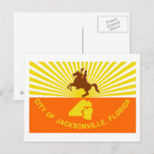 Jacksonville Flag Briefkaart (Voorkant / Achterkant)