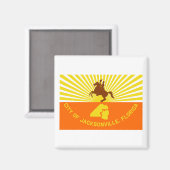 Jacksonville Flag Magneet (Voorkant / Achterkant)