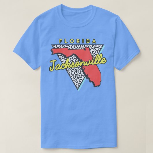 Jacksonville Florida 80s Design Souvenirs1 T-shirt (Design voorkant)