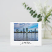 Jacksonville Florida avond Briefkaart (Staand voorkant)