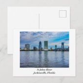 Jacksonville Florida avond Briefkaart (Voorkant / Achterkant)