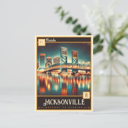 Jacksonville, Florida |  Briefkaart (Staand voorkant)