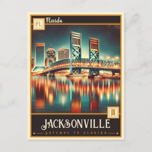 Jacksonville, Florida |  Briefkaart (Voorkant)