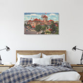 Jacksonville, Florida - Buiten Uitzicht van Hotel Canvas Afdruk (Insitu (Slaapkamer))