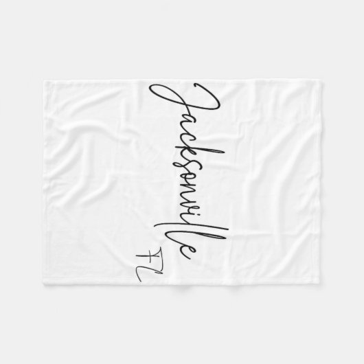 Jacksonville Florida Ca Retro  Fleece Deken (Voorkant (Horizontaal))