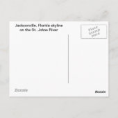 Jacksonville Florida Cityscape Briefkaart (Achterkant)