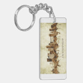 Jacksonville Florida Cityscape Sleutelhanger (Voorkant Links)