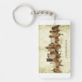 Jacksonville Florida Cityscape Sleutelhanger (Voorkant)