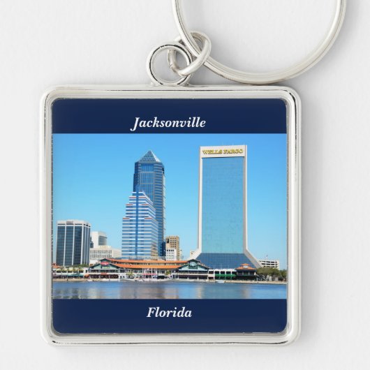 Jacksonville, Florida Cityscape Sleutelhanger (Voorkant)