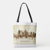 Jacksonville Florida Cityscape Tote Bag (Achterkant)