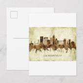 Jacksonville Florida Cityscape Uitnodiging Briefkaart (Voorkant / Achterkant)
