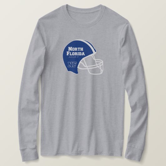 Jacksonville Florida FL Football Helmet T-shirt (Design voorkant)
