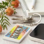 Jacksonville Florida FL Vintage Travel Souvenir Sleutelhanger (Voorkant Rechts)