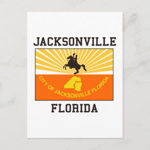 Jacksonville Florida Flag Briefkaart