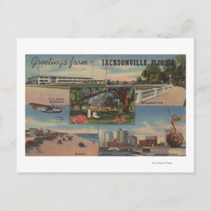 Jacksonville , Florida - groeten van Briefkaart