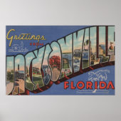 Jacksonville, Florida - Grote Letter-scènes Poster (Voorkant)