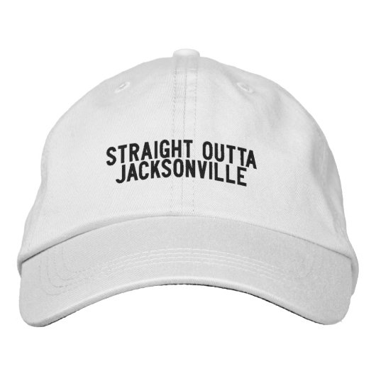 Jacksonville Florida Hoed Geborduurde Pet (Voorkant)