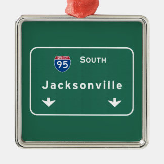 Jacksonville Florida Interstate Highway Freeway : Metalen Ornament