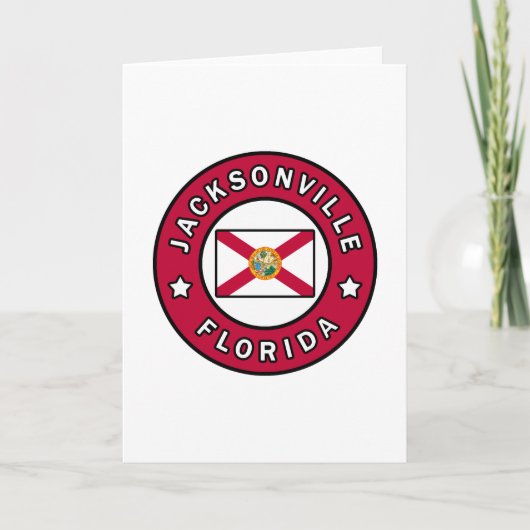 Jacksonville Florida Kaart (Voorkant)